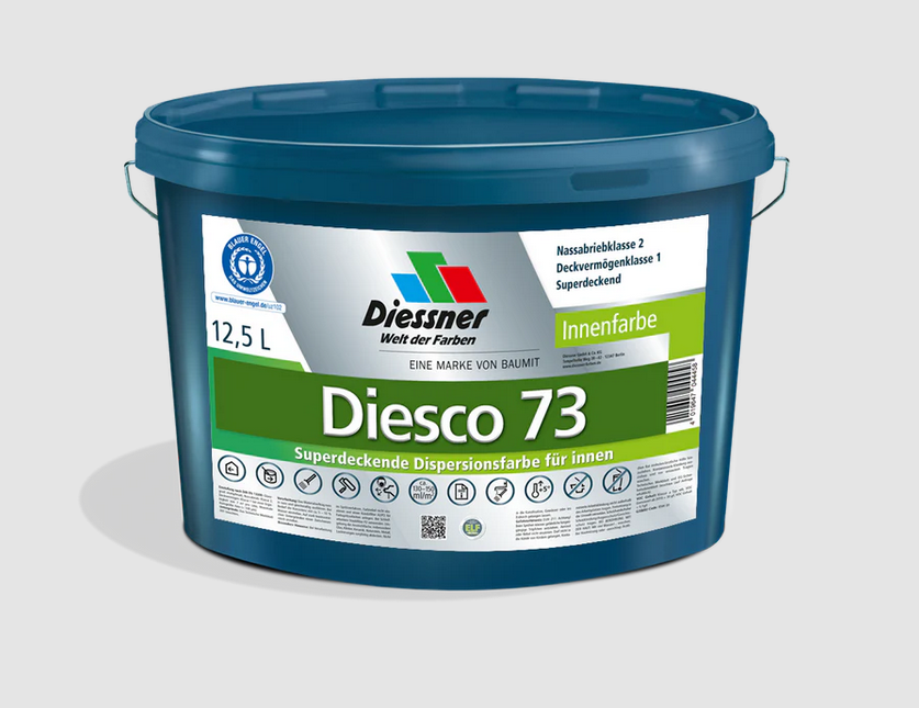Diessner Diesco 73  Wand- & Deckenfarbe KF RM weiss 1 L