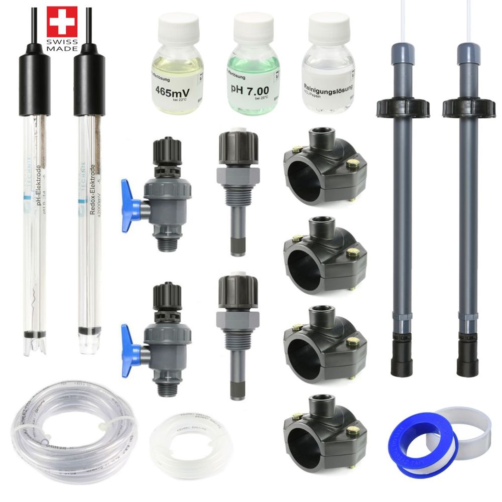 GT GP2 Pool -WiFi- PH+REDOX (Chlor) automatische Dosieranlage ohne ABS ohne SDM inkl. Zubehör