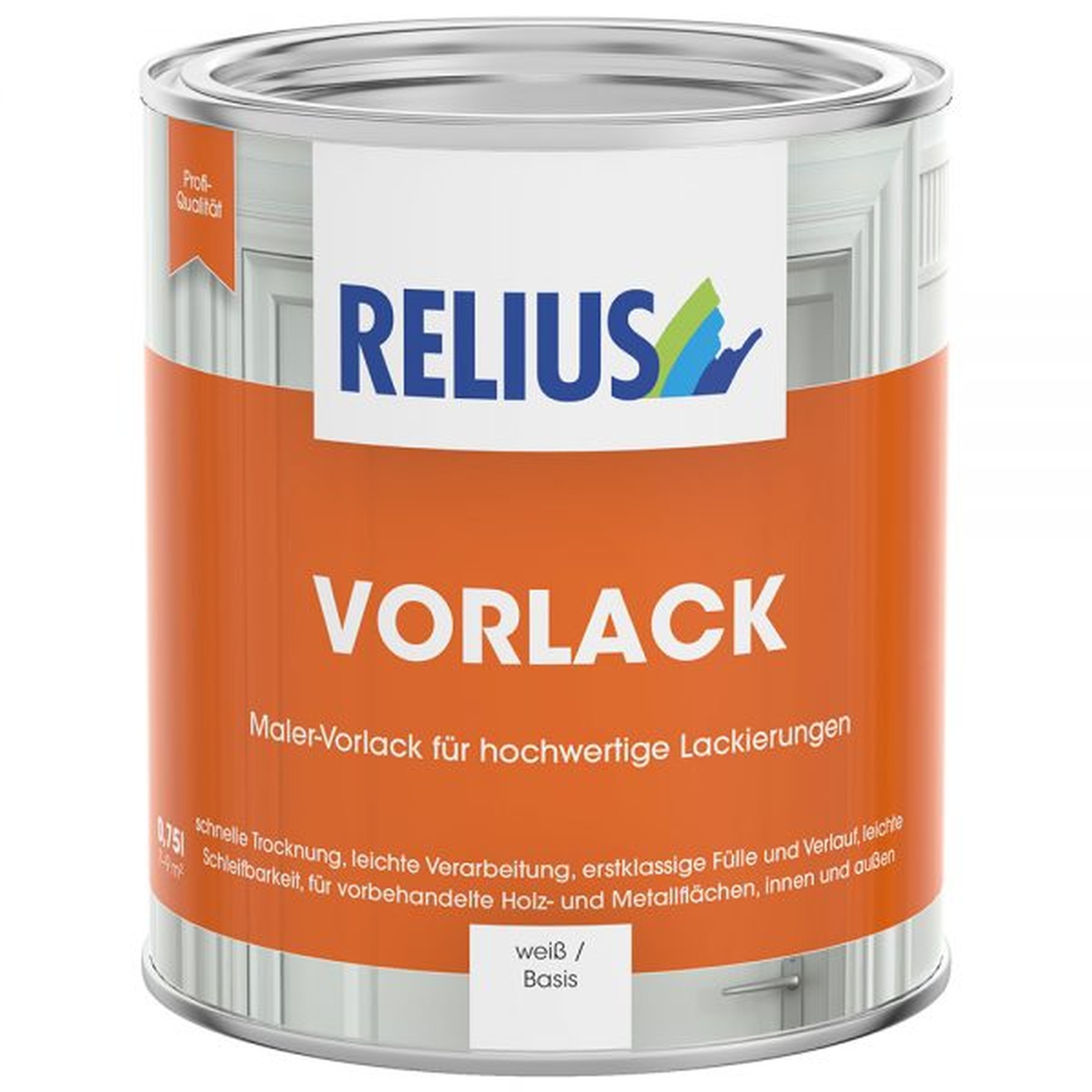 Relius Vorlack weiß / Basis W 0,75 Liter
