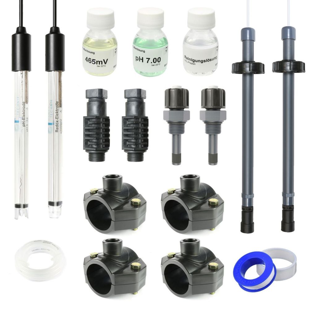 GT dualbasic PH + REDOX (Chlor) automatische Dosieranlage mit ABS ohne Bypass inkl. Zubehör