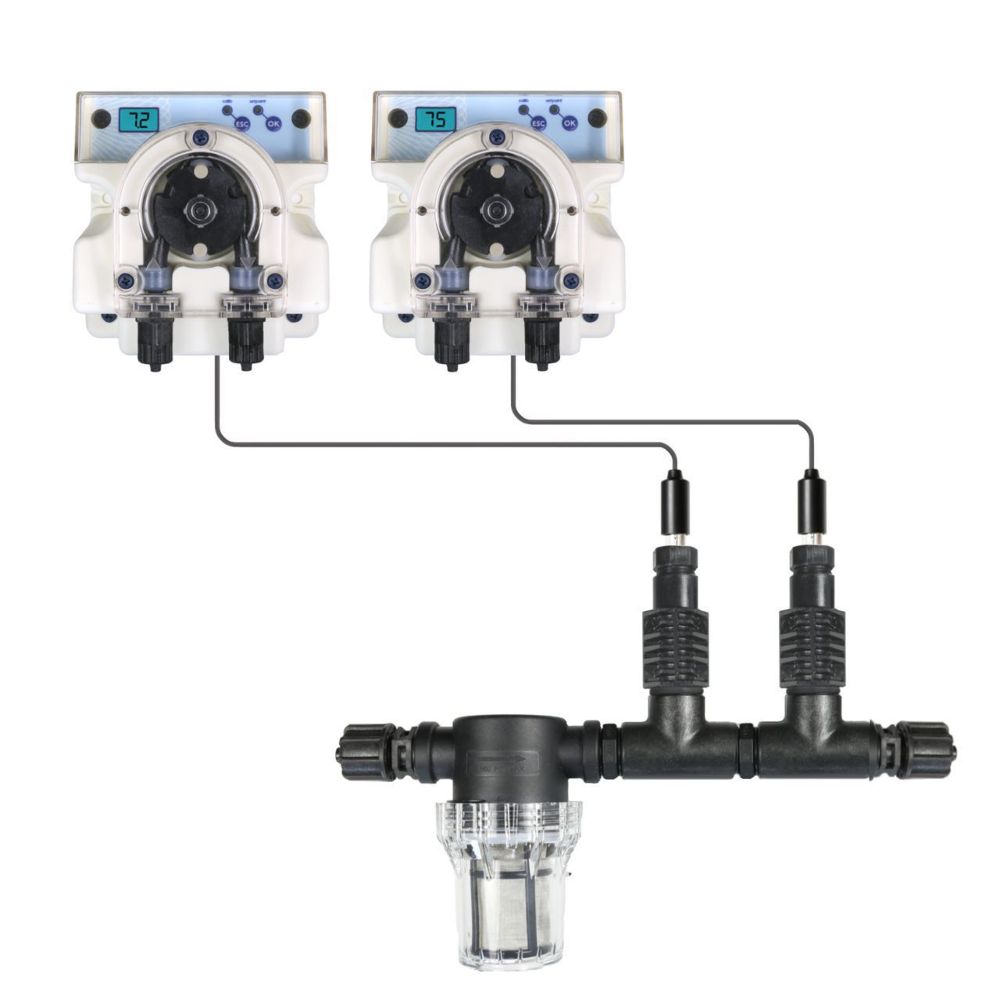 GT PoolNova PH + REDOX (Chlor) automatische Dosieranlage ohne ABS ohne Bypass inkl. Zubehör