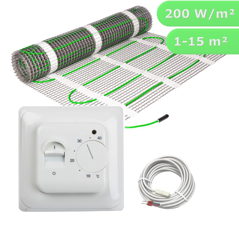 HWT Fußbodenheizung Set Power TWIN 200 W/m² & Standard