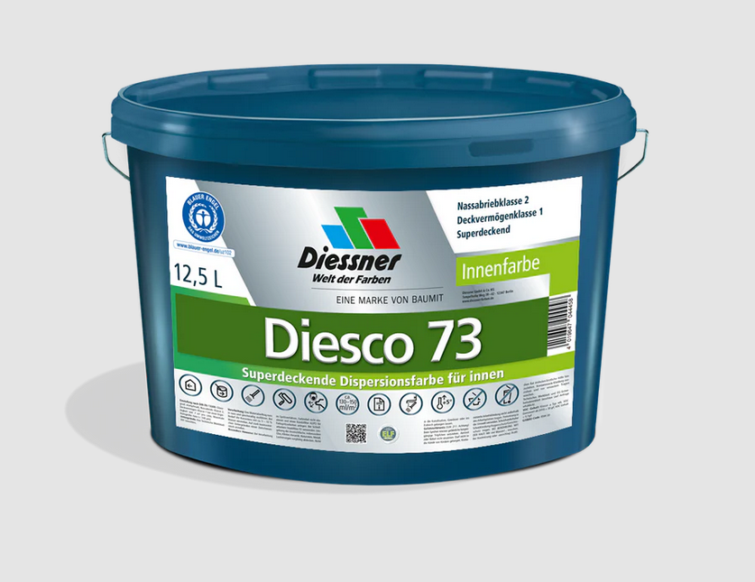 Diessner Diesco 73 Wand- & Deckenfarbe KFRM weiss 12,5 Liter