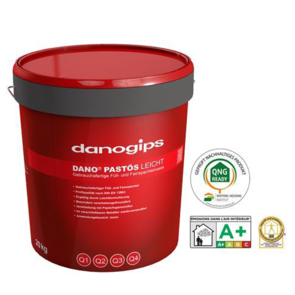 Danogips DANO® Pastös Leicht Füll- & Feinspachtel Spachtelmasse Q1-Q4 10 kg