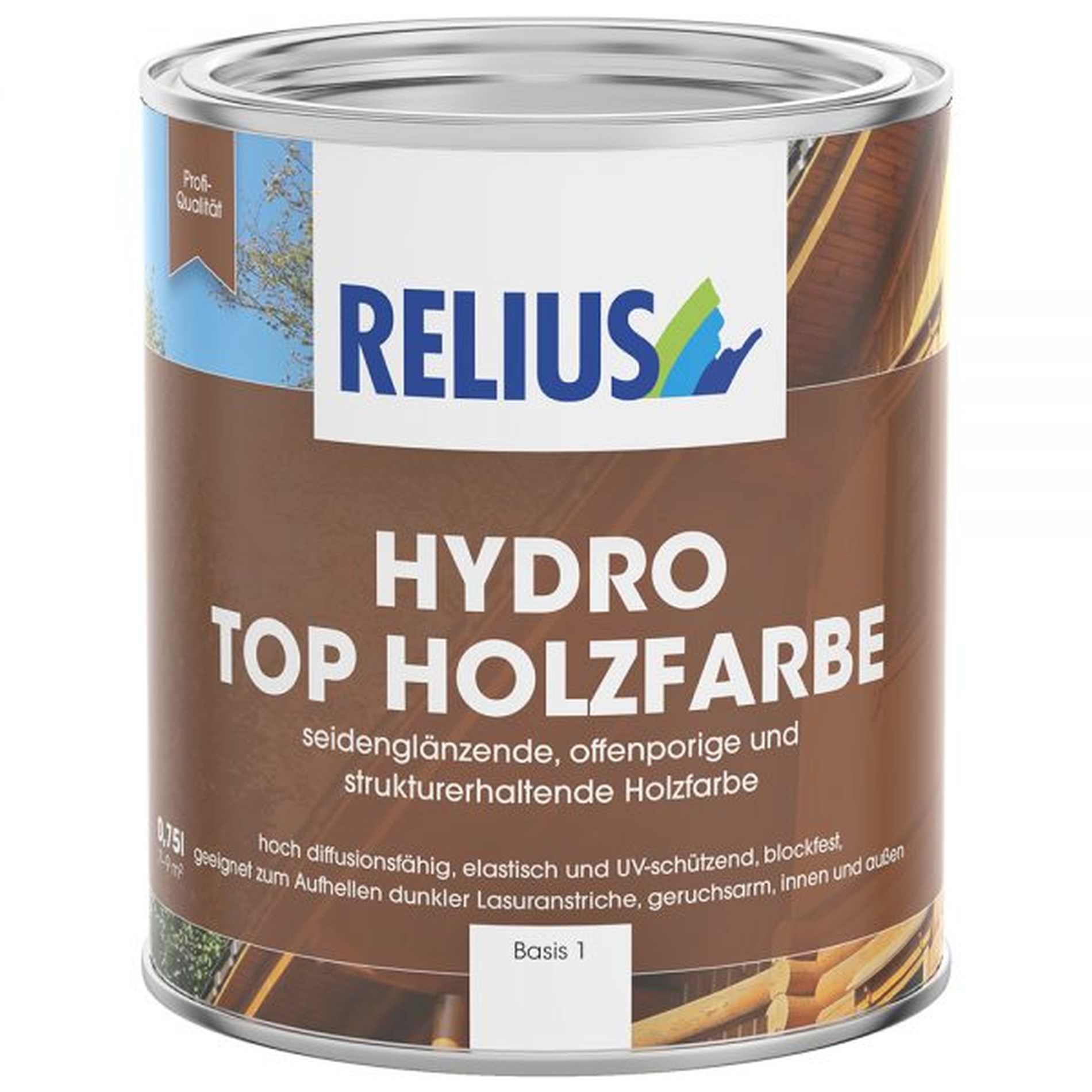 Relius Hydro Top Holzfarbe Holzlack weiß