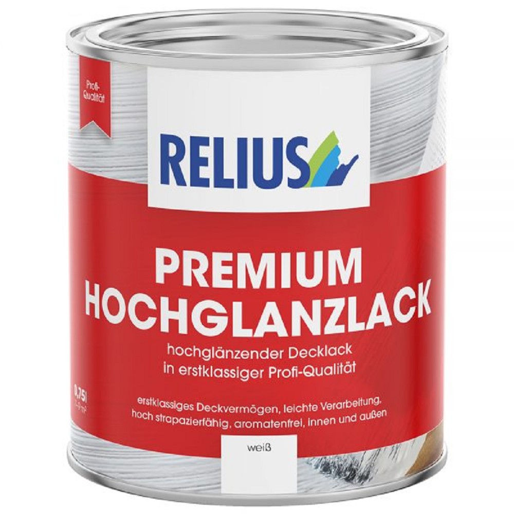 Relius Premium Hochglanzlack weiß 0,375 Liter
