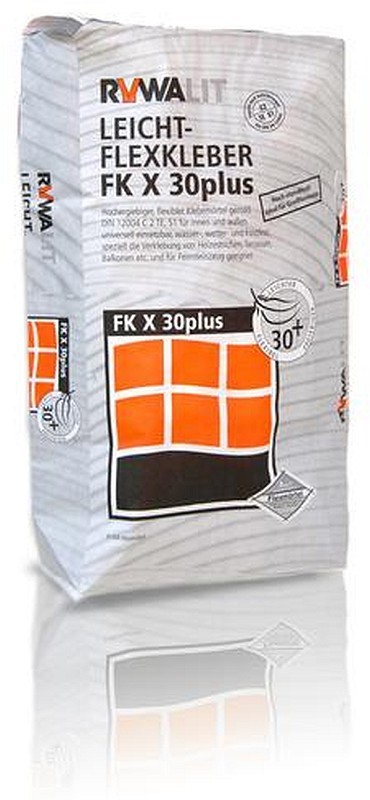 42 Sack Rywa Rywalit FK X 30plus Leicht Flexkleber Fliesenkleber C2TES1 innen & außen 18 kg