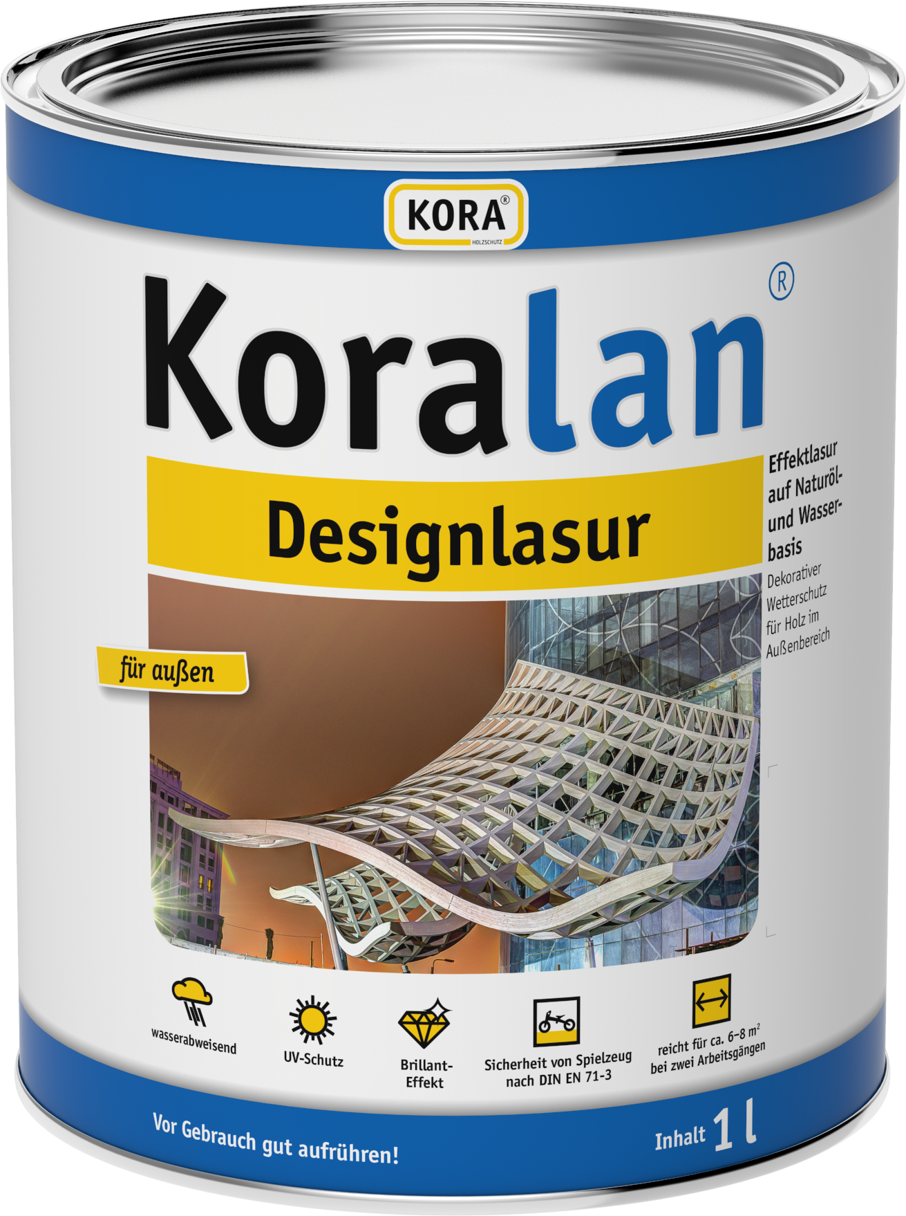 KORA Koralan Designlasur 2,50 Liter in 12 Farben