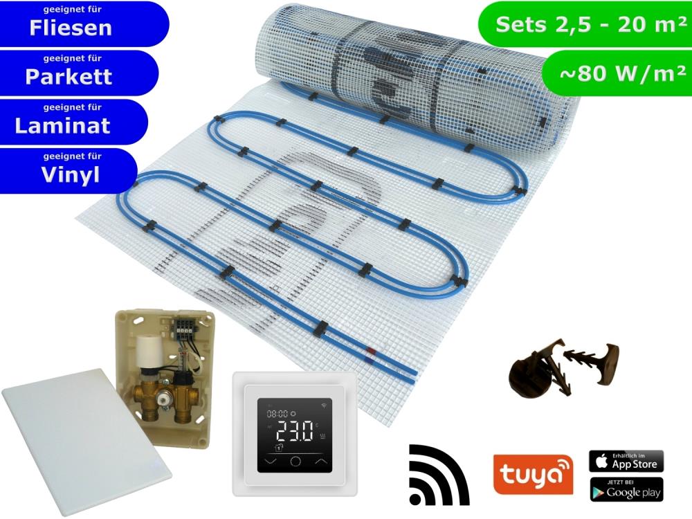 HWT Fußbodenheizung Set Duo & E-Regelbox WLAN Touch