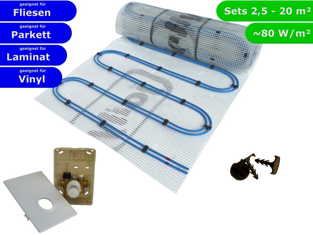 HWT Fußbodenheizung Set Duo & Regelbox SI-RTL