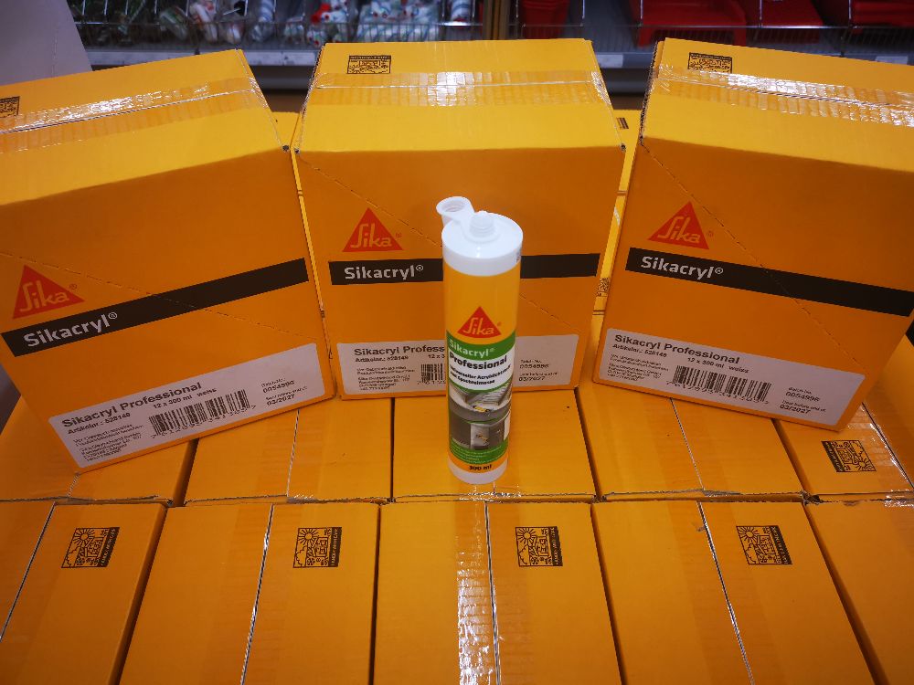 Sika Sikacryl® Professional Acryl weiss 300 ml - Dichtstoff & Spachtelmasse