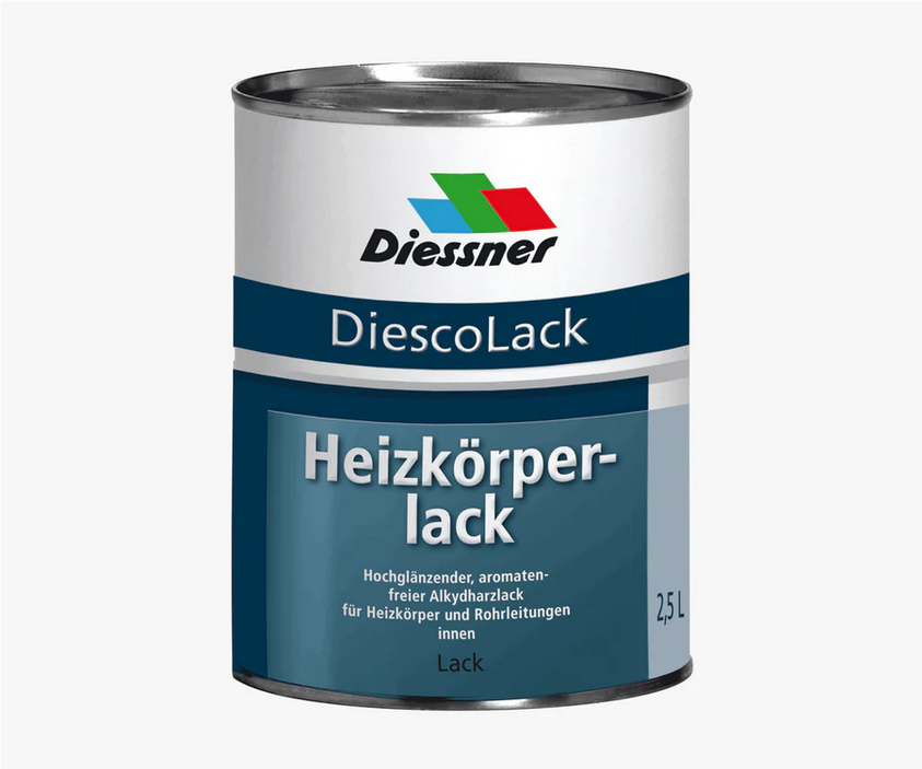 Diessner DiescoLack Heizkörperlack Lack Hochglanz bis 180°C Innen weiss 1 L