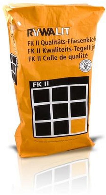 42 Sack Rywa Rywalit FK II Qualitäts Fliesenkleber Flexkleber C2 TE  innen & außen 25 kg