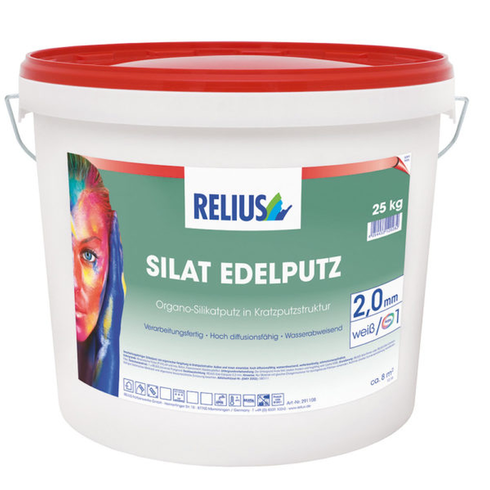 Relius Silat Edelputz weiß 1,5 mm weiß / Basis 1 25 kg