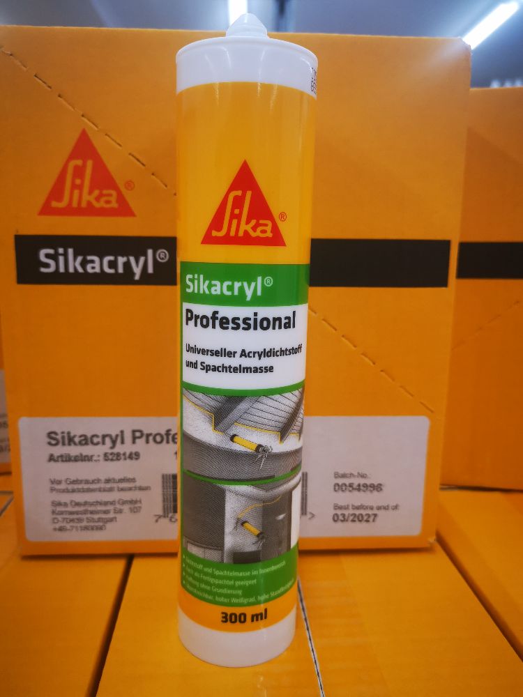 Sika Sikacryl® Professional Acryl weiss 300 ml - Dichtstoff & Spachtelmasse