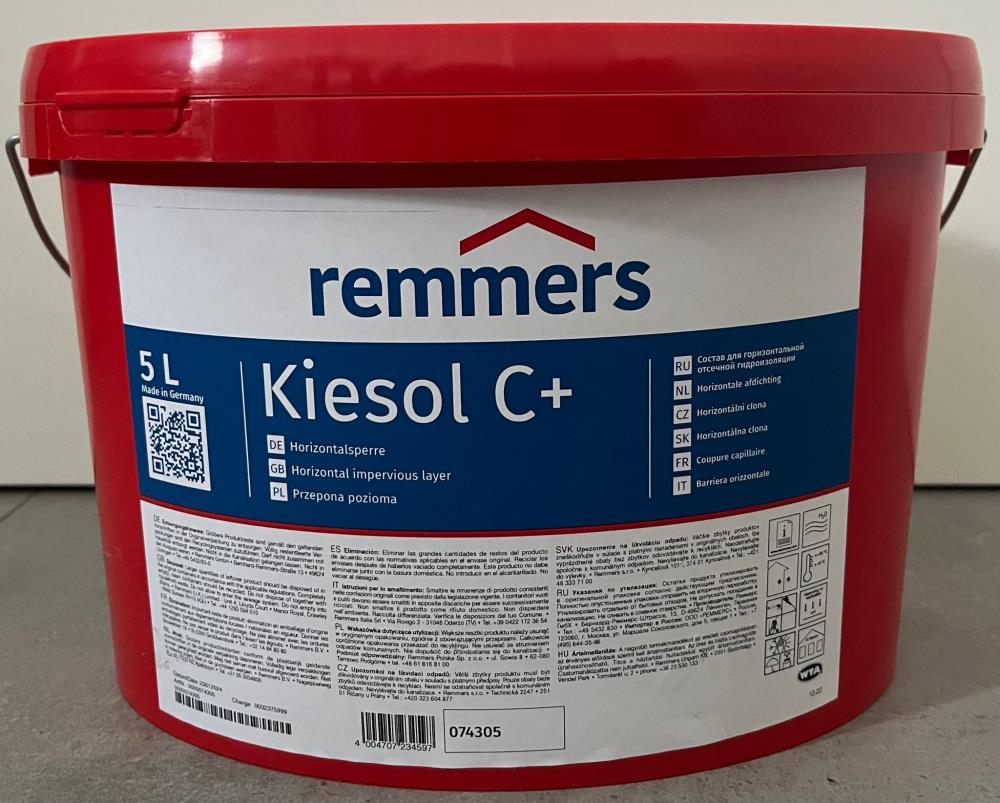 Remmers Kiesol C+ Silancreme Horizontalsperre Kellerabdichtung Mauerabdichtung - 5 Liter