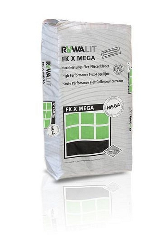 42 Sack Rywa Rywalit FKX MEGA High Performance Flexkleber Fliesenkleber C2 TE S2 innen & außen 20 kg