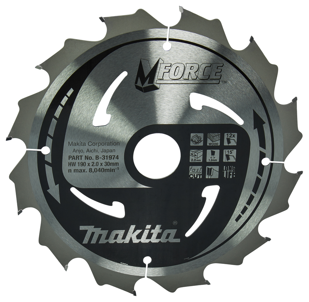 Makita Sägeblatt-MFORCE 190x30x12Z