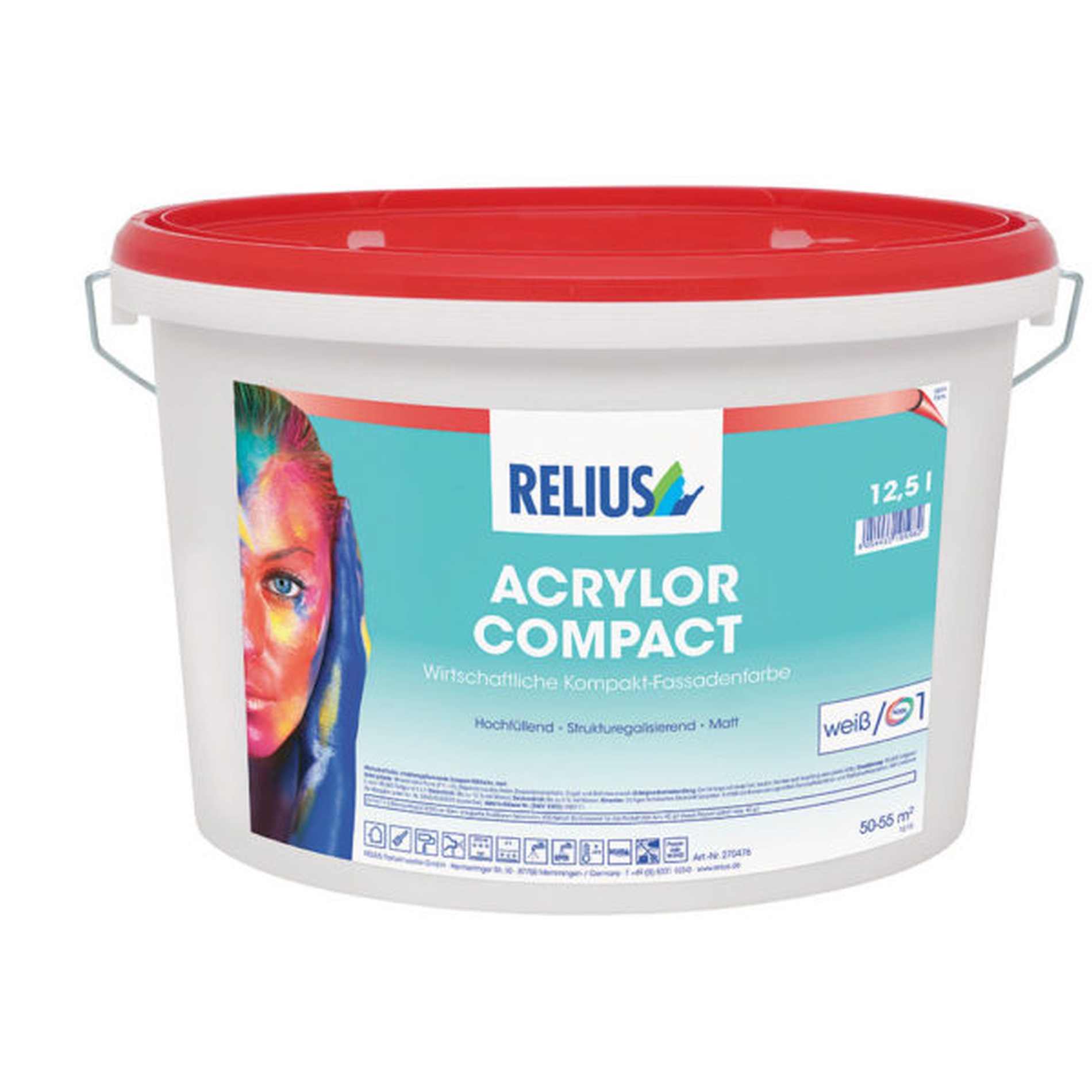 Relius Acrylor Compact weiß / Basis1 3 Liter